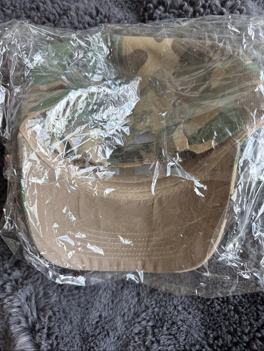 Camo Rhinestone Embellished Baseball Cap - Green